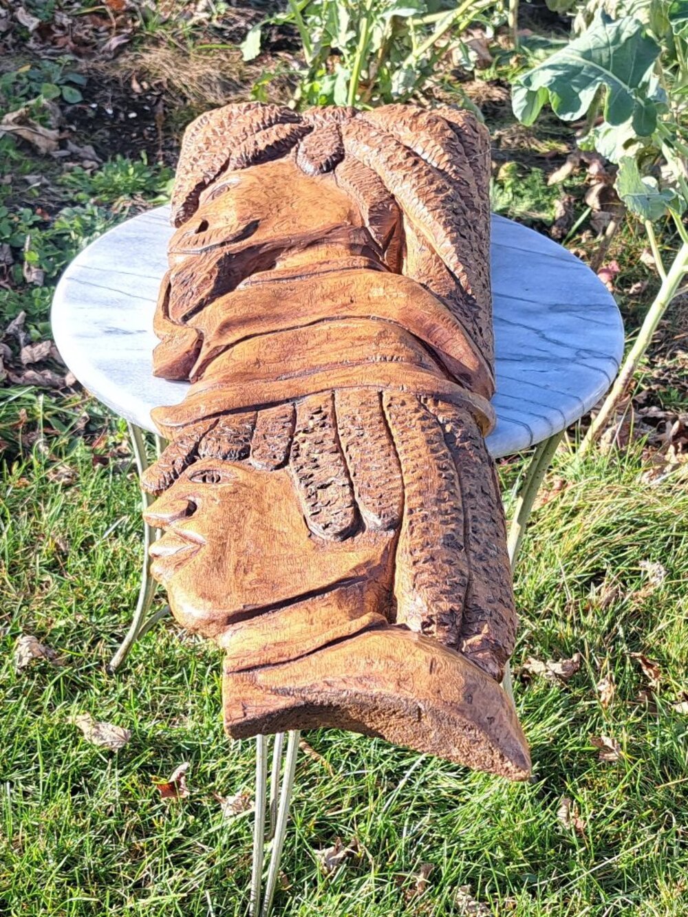 Large Wooden Rasta Wall Mask - Picture 7 of 11